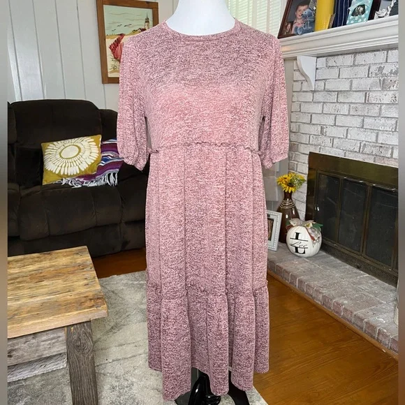 Knox Rose Dresses | Knox Rose Mauve Midi Dress | Color: Pink | Size: S | Janaacarter's Closet